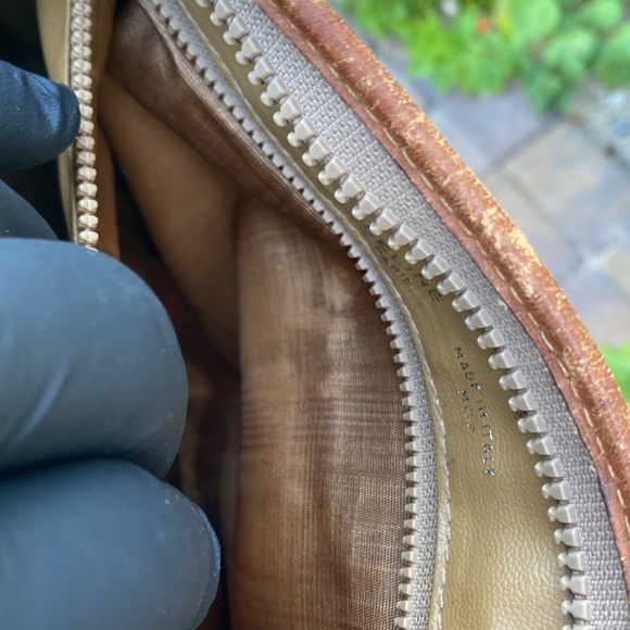 Celine coated canvas clutch monogram tan E - Picture 9 of 9